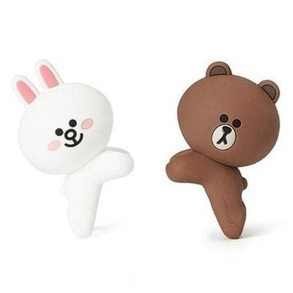 LINE FRIENDS vanity mirror Lamps White LINE FRIENDS Cartoon Kawaii Vanity Mirror – Dondepiso