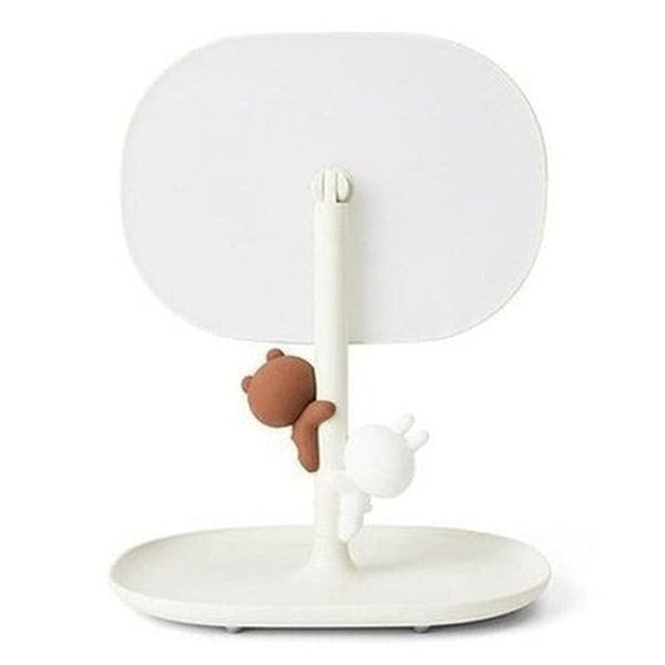 LINE FRIENDS vanity mirror Lamps White LINE FRIENDS Cartoon Kawaii Vanity Mirror – Dondepiso