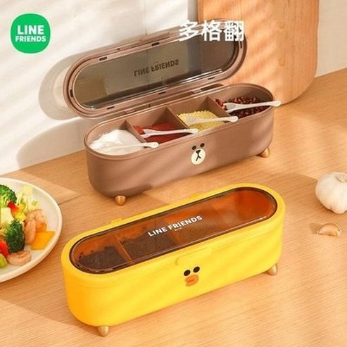 LINE FRIENDS Seasoning Box LINE FRIENDS Cartoon Brown Sally Cony Seasoning Box - Dondepiso