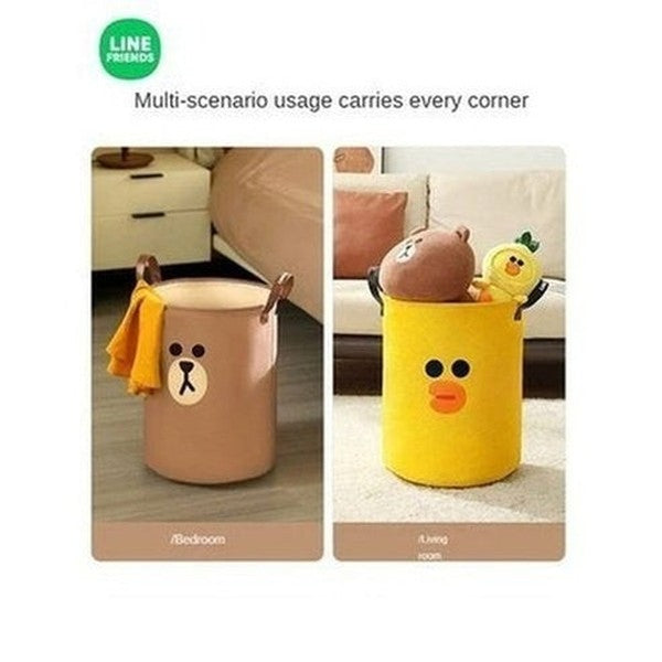 LINE FRIENDS Laundry Basket LINE FRIENDS Kawaii Cartoon Brown Sally Laundry Basket - Dondepiso