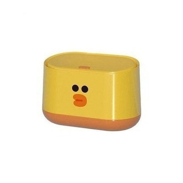 LINE FRIENDS Trash Can Trash Cans & Wastebaskets Sally LINE FRIENDS Desktop Press Lid Trash Can – Dondepiso