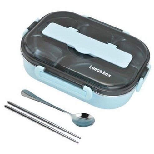304 Stainless-Steel Lunch Box Bento Box Soup Bowl with Spoon and Chopsticks Lunch Container Food Storage Box