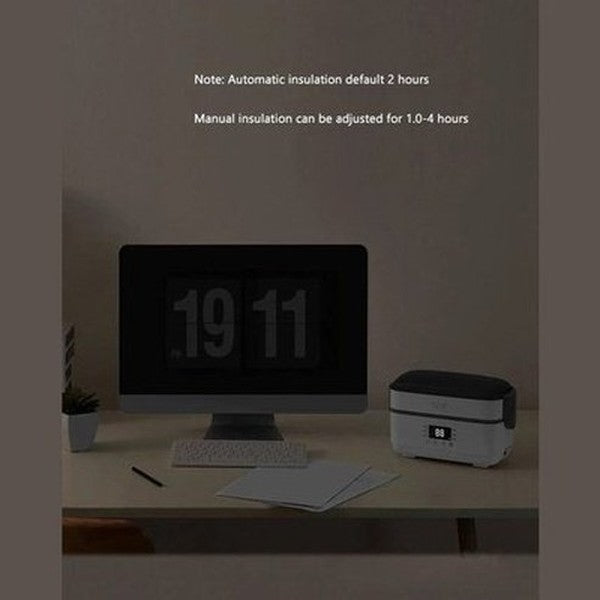 Electric Lunch Box Lunch Boxes & Totes White Double Layer Electric Lunch Box · Dondepiso