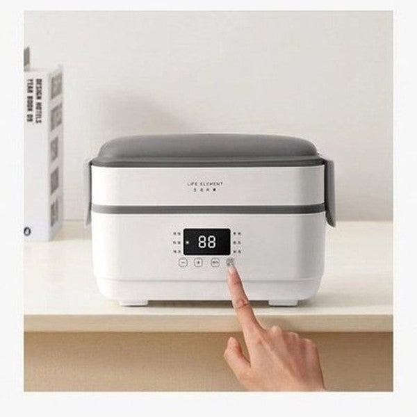 Electric Lunch Box Lunch Boxes & Totes White Double Layer Electric Lunch Box · Dondepiso