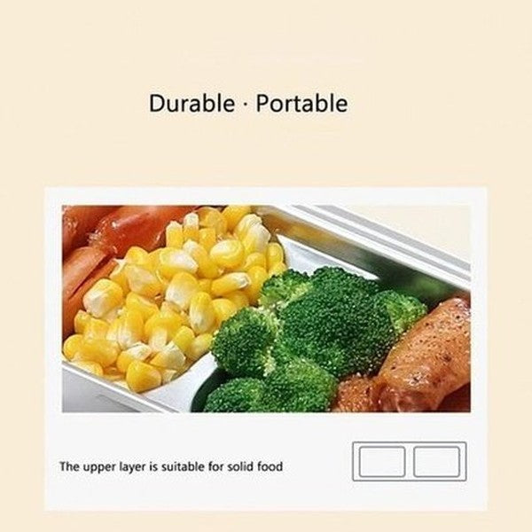 Electric Lunch Box Lunch Boxes & Totes White Double Layer Electric Lunch Box · Dondepiso