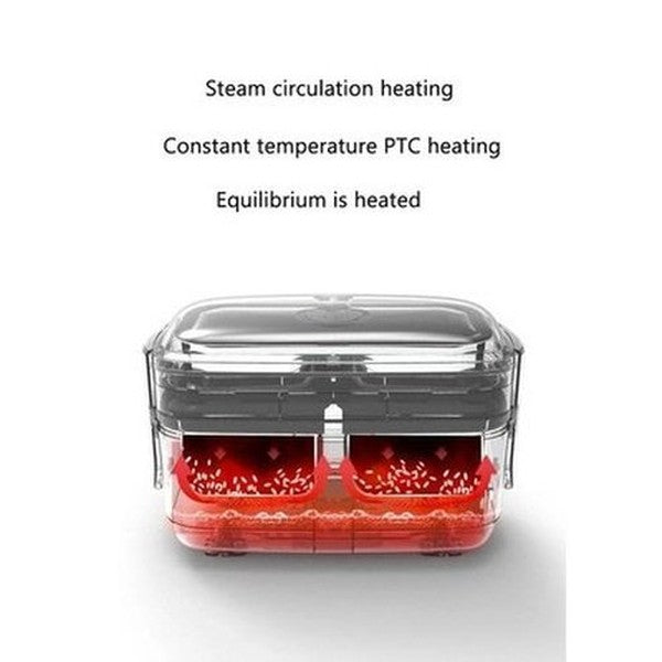 Electric Lunch Box Lunch Boxes & Totes White Double Layer Electric Lunch Box · Dondepiso