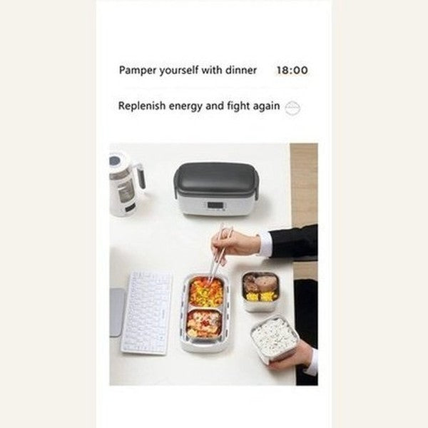 Electric Lunch Box Lunch Boxes & Totes White Double Layer Electric Lunch Box · Dondepiso