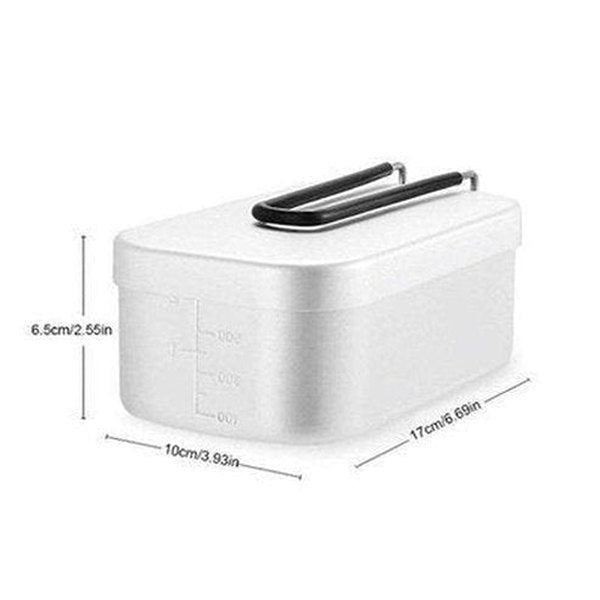 Lunch Box With Handle Lunch Boxes & Totes Silver Mini Portable Lunch Box with Foldable Handle · Dondepiso