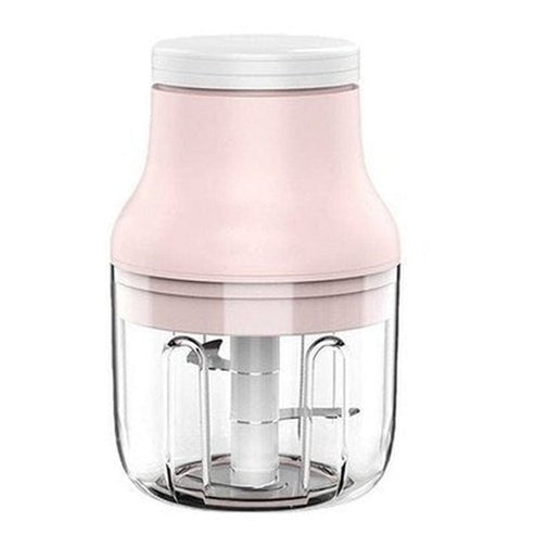 Mini Electric Garlic Masher Mashers Pink Steel Mini Electric Manual Garlic Masher – Dondepiso
