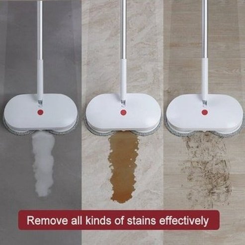 Smart Cleaning Mop Mops White Dual Wireless Smart Spinning Pulverization Mop · Dondepiso