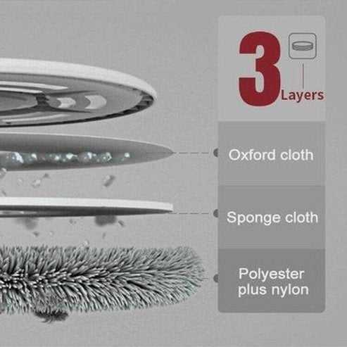 Smart Cleaning Mop Mops White Dual Wireless Smart Spinning Pulverization Mop · Dondepiso