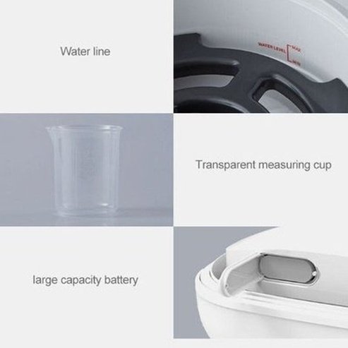 Smart Cleaning Mop Mops White Dual Wireless Smart Spinning Pulverization Mop · Dondepiso