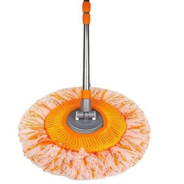 Dust Mop Wet & Dry Floor Cleaning Microfiber Height Rotating Washable Mops Pad Replacement Spin for Car Wash Round Cleaning Tools