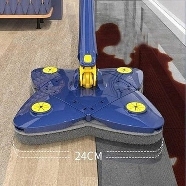 Triangle 360 Cleaning Mop Mops Blue Rotating Triangle Cleaning Mop for Tiles And Walls · Dondepiso