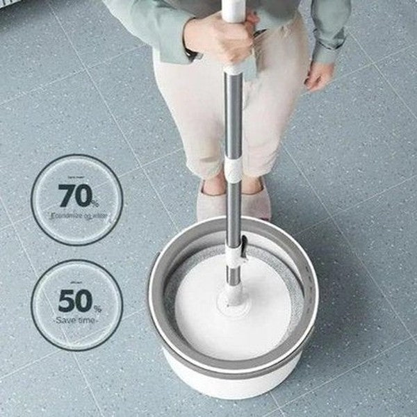 Spin Mop Bucket Mops White Spin Mop and Bucket Sewage Separation – Dondepiso