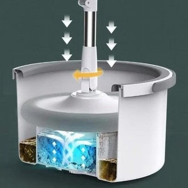 Spin Mop Bucket Mops White Spin Mop and Bucket Sewage Separation – Dondepiso