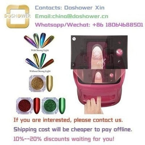 DIY Nail Printer Nail Art Kits & Accessories Pink Portable DIY Nail Printer with Professional Finger · Dondepiso