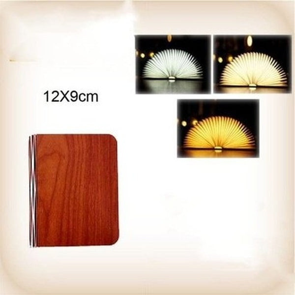 LED Book Night Light Night Lights & Ambient Lighting Wood Creative Folding LED Book Night Light - Dondepiso