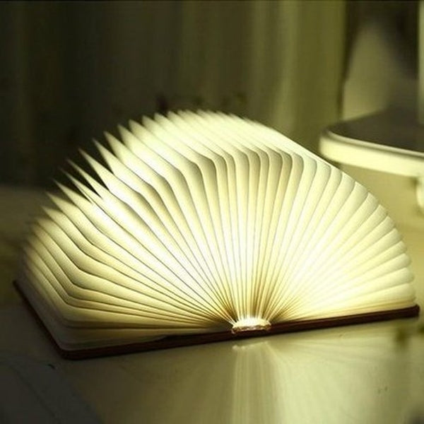 LED Book Night Light Night Lights & Ambient Lighting Wood Creative Folding LED Book Night Light - Dondepiso