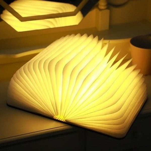 LED Book Night Light Night Lights & Ambient Lighting Wood Creative Folding LED Book Night Light - Dondepiso