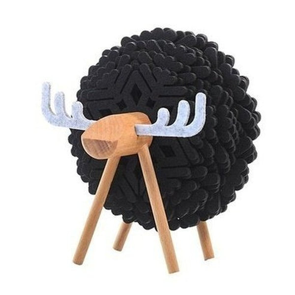 Cartoon Table Cup Mats Placemats Large Black Cartoon Animal Table Cup Placemats Set · Dondepiso