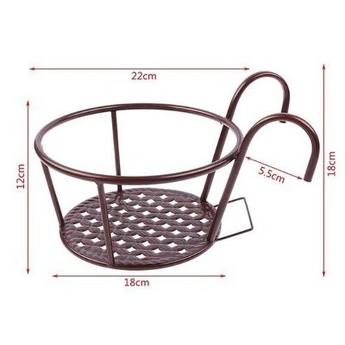 Round Hanging Pot Pot & Planter Liners Round Hanging Iron Pot for Outdoor use · Dondepiso