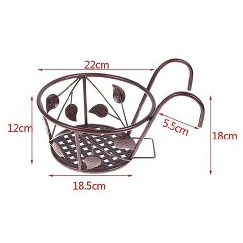 Round Hanging Pot Pot & Planter Liners Round Hanging Iron Pot for Outdoor use · Dondepiso