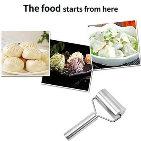 Pasta Rolling Pin Rolling Pins Mini Stainless Steel Double Headed Rolling Pin · Dondepiso