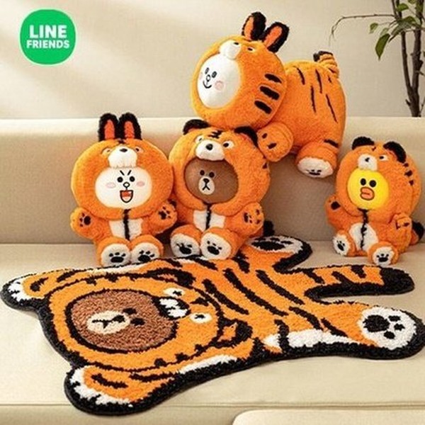 LINE FRIENDS floor mat Rugs LINE FRIENDS Cartoon Kawaii Floor Mat – Dondepiso