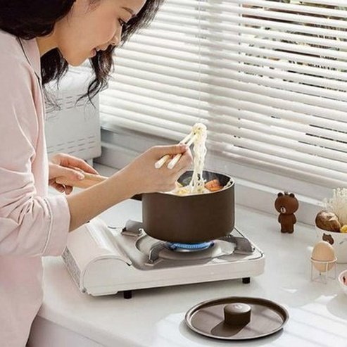 LINE FRIENDS Milk Pot Saucepans LINE FRIENDS Brown Sally Cute Kawaii Mini Milk Pot – Dondepiso