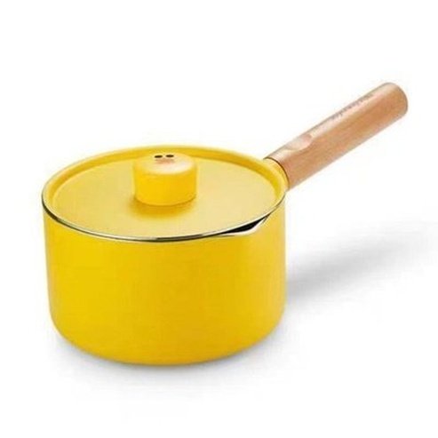 LINE FRIENDS Milk Pot Saucepans Yellow LINE FRIENDS Brown Sally Cute Kawaii Mini Milk Pot – Dondepiso