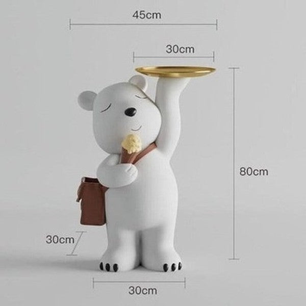 Cartoon Bear Sculpture Sculptures & Statues White Cartoon Ice Cream Bear Sculpture · Dondepiso