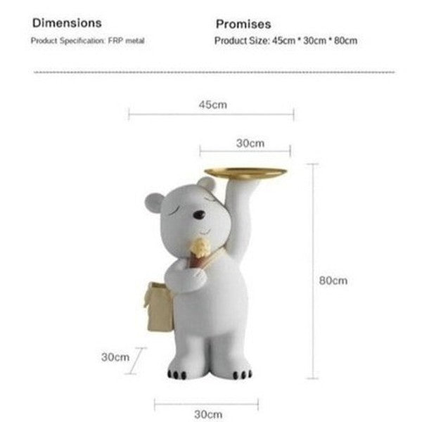 Cartoon Bear Sculpture Sculptures & Statues White Cartoon Ice Cream Bear Sculpture · Dondepiso