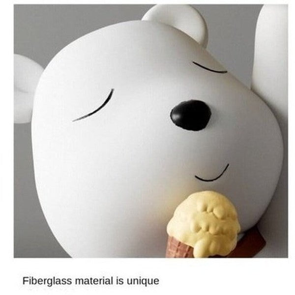 Cartoon Bear Sculpture Sculptures & Statues White Cartoon Ice Cream Bear Sculpture · Dondepiso