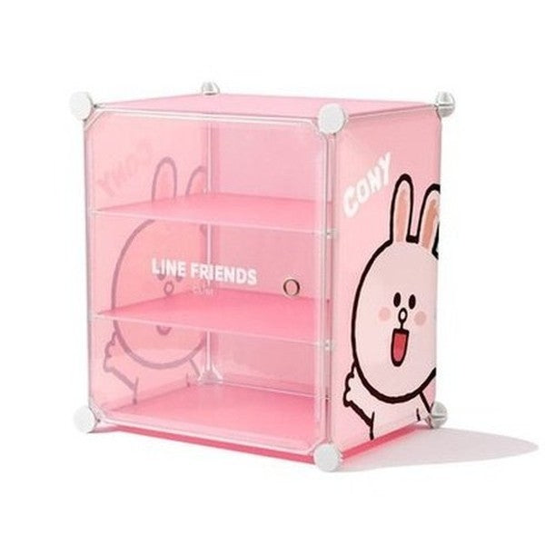 LINE FRIENDS Shoe Rack Shoe Racks & Organizers Cony LINE FRIENDS Cartoon Brown Cony Sally Shoe Rack - Dondepiso