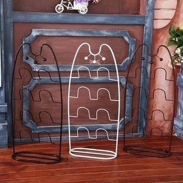 Cat Shoe Rack Shoe Racks & Organizers Punch-Free Installation Cat Shoe Rack - Dondepiso