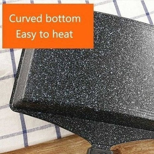 Curved Frying Pan Skillets & Frying Pans Black Non-stick Curved Design Omelette Frying Pan - Dondepiso