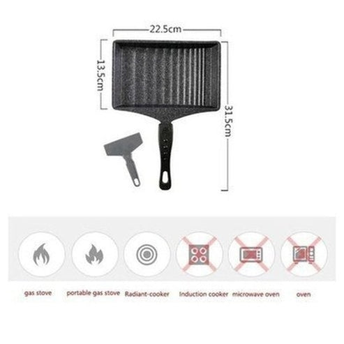 Curved Frying Pan Skillets & Frying Pans Black Non-stick Curved Design Omelette Frying Pan - Dondepiso