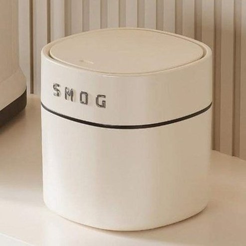 Small Desktop Decorative Trash Can with Lid