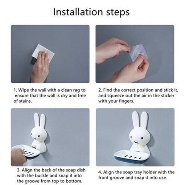 Cartoon Soap Holder Soap Dishes & Holders White Cartoon Soap Storage Dish with Drain Holder – Dondepiso