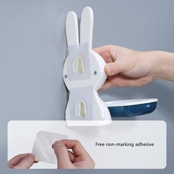 Cartoon Soap Holder Soap Dishes & Holders White Cartoon Soap Storage Dish with Drain Holder – Dondepiso