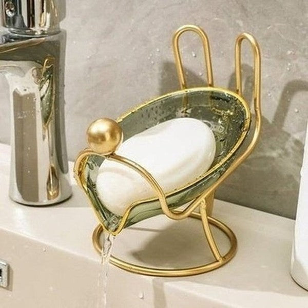 Golden Soap Dish Soap Dishes & Holders Golden Golden Creative Rabbit Shape Soap Dish · Dondepiso