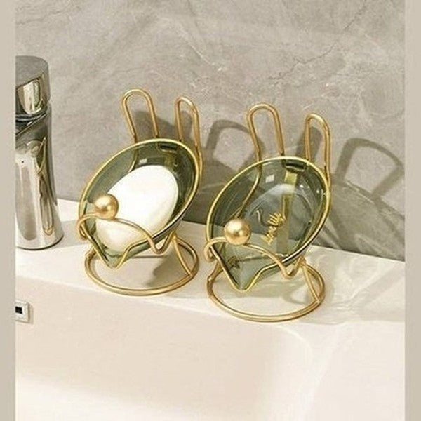Golden Soap Dish Soap Dishes & Holders Golden Golden Creative Rabbit Shape Soap Dish · Dondepiso