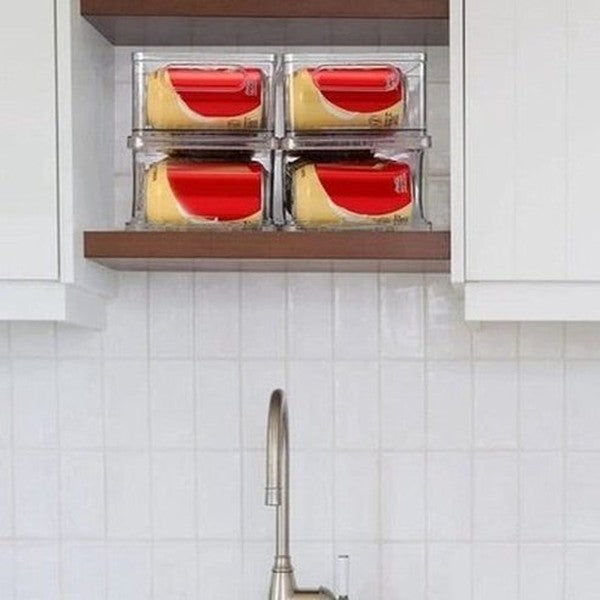 Stackable Sliding Fridge Soda Can Organizer Box