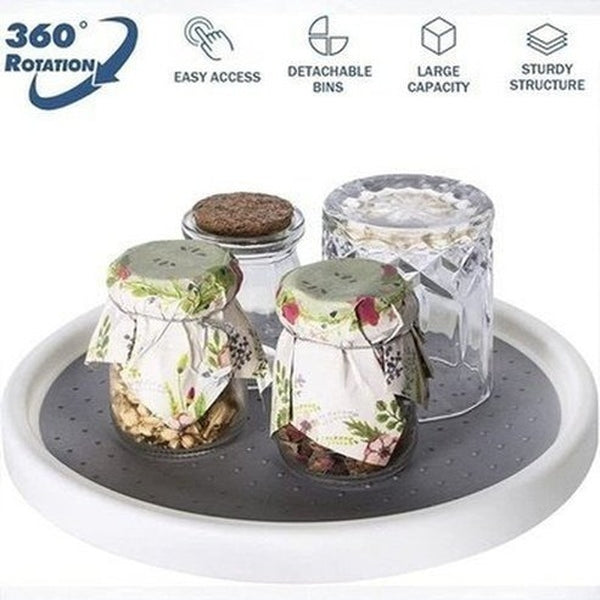 Rotating Spice Tray Organizer Spice Organizers 360 Degree Rotating Spice Tray Organizer - Dondepiso