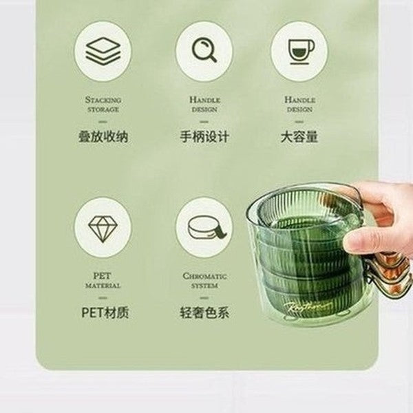 Small Transparent Dipping Dish Plate Set