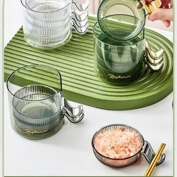 Small Transparent Dipping Dish Plate Set