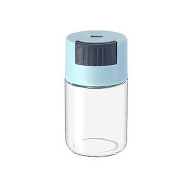 Glass Dispensing Seasoning Jar Spice Organizers Blue Dust Proof Glass Dispensing Seasoning Jar · Dondepiso
