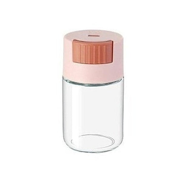 Glass Dispensing Seasoning Jar Spice Organizers Pink Dust Proof Glass Dispensing Seasoning Jar · Dondepiso