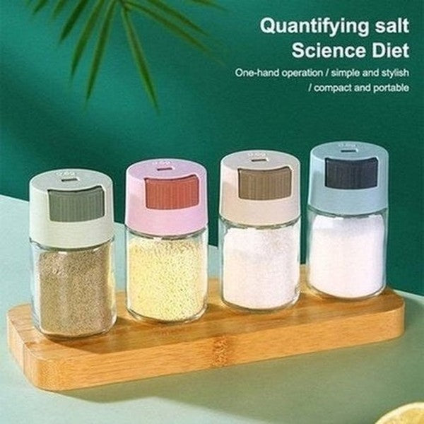 Glass Dispensing Seasoning Jar Spice Organizers Dust Proof Glass Dispensing Seasoning Jar · Dondepiso